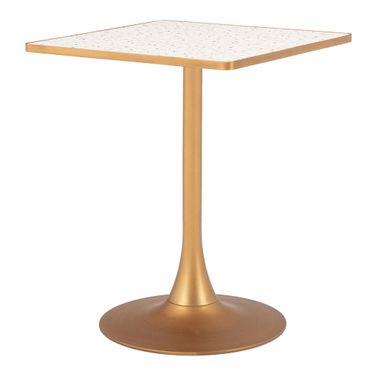 Spot Bistro Table In Beige and Gold