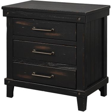 Spruce Creek Black Nightstand