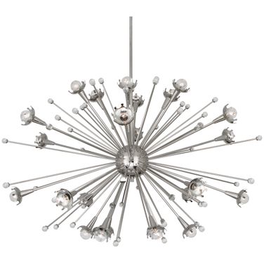 Sputnik Chandelier In Nickel