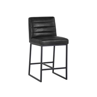 Spyros Counter Stool In Coal Black
