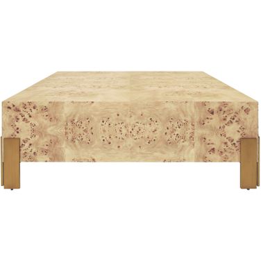 Square Chunk Coffee Table In Brown