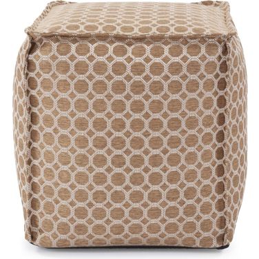 Square Pouf Pyth In Gold
