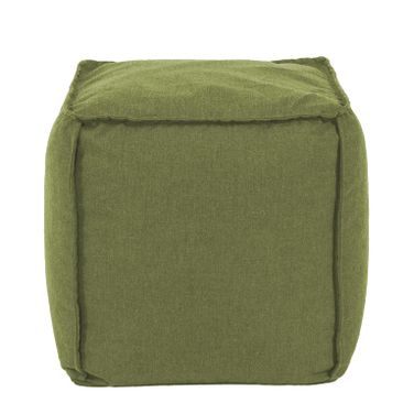 Square Pouf Seascape In Moss