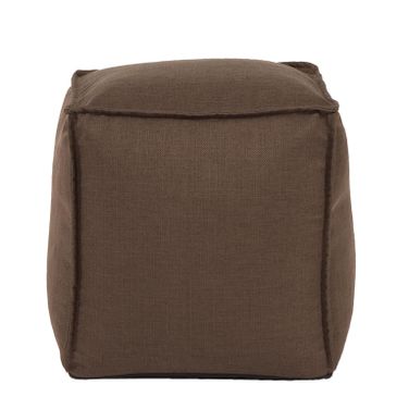 Square Pouf Sterling In Chocolate