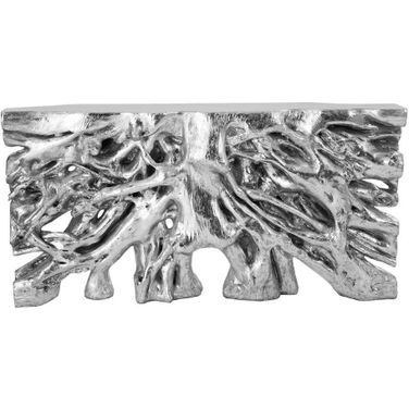 Square Root Console Table In Silver