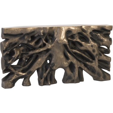 Square Root Console Table In Bronze