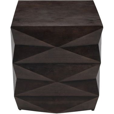 Square Solid Wood Accent/End Table In Brown