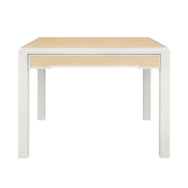 Square Two Drawer Game Table In Brown