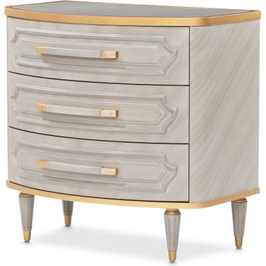 St. Charles 2-Drawer Nightstand In Dove Gray