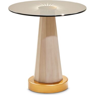 St. Charles Chairside Table In Dove Gray