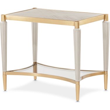 St. Charles End Table In Dove Gray