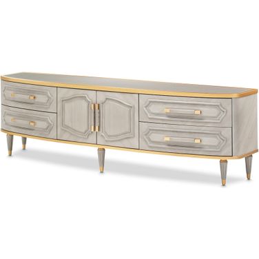 St. Charles Media Cabinet In Dove Gray