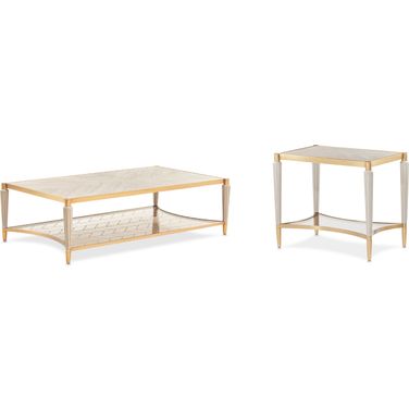 St. Charles Occasional Table Set In Dove Gray