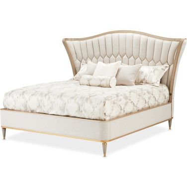 St. Charles Queen Upholstered Bed In Dove Gray