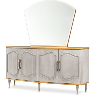 St. Charles Sideboard and Mirror In Dove Gray