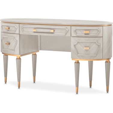 St. Charles Vanity Desk In Dove Gray