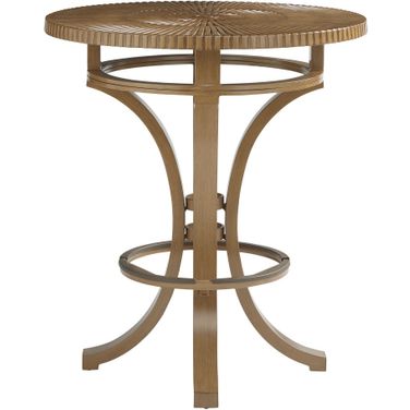 St Tropez High/Low Bistro Table In Medium Brown