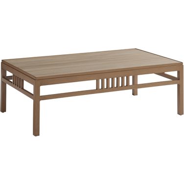 St Tropez Rectangular Cocktail Table In Medium Brown