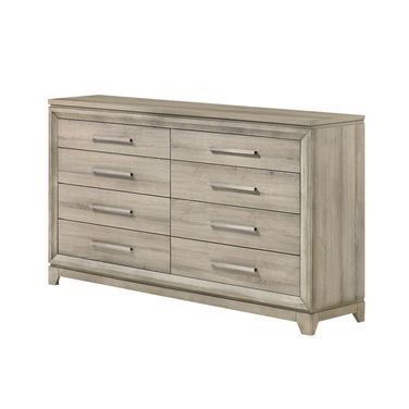 Stacy 6-Drawers Dresser In Weathered Greige