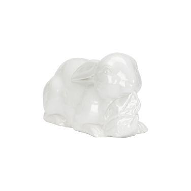 Staffordshire Rabbit In White and Cream