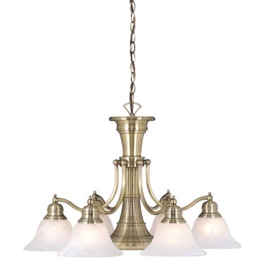 Standford 7L Chandelier In Antique Brass