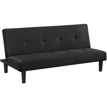 Stanford Multipurpose Upholstered Tufted Convertible Sofa Bed Black