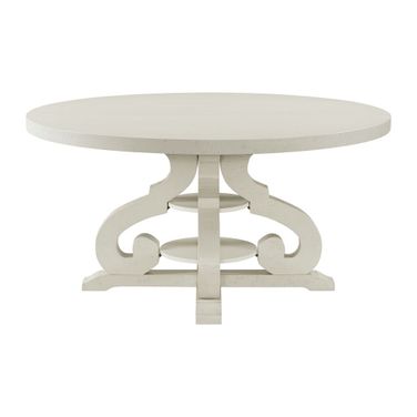Stanford Round Dining Table In White