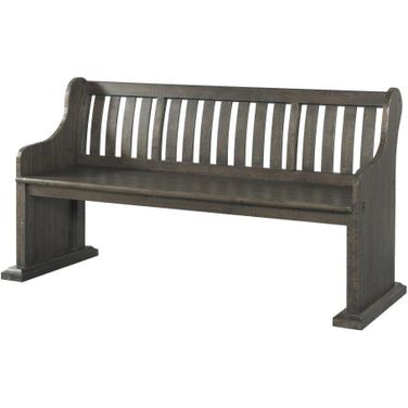 Stanford Smokey Walnut Pew Bench