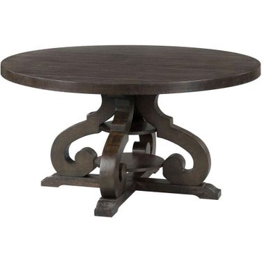 Stanford Smokey Walnut Round Dining Table