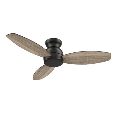 Stanley 48 Inch 3-Blade Ceiling Fan with Remote In Walnut and Black