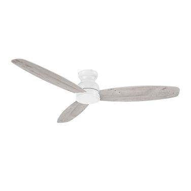 Stanley 60 Inch 3-Blade Ceiling Fan with Remote In White and Lightwood