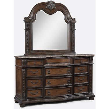 Stanley Dresser Mirror In Coffee Brown