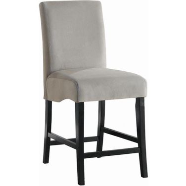 Stanton Upholstered Counter Height Chairs Grey and Black Set of 2