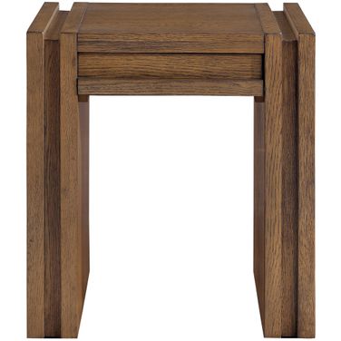 Stanton Oak Veneer and Solid Wood End Table In Brown