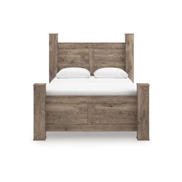 Stanziford Queen Poster Bed In Brown