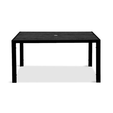 Staple 61 Inch Square Dining Table In Black and Carbon