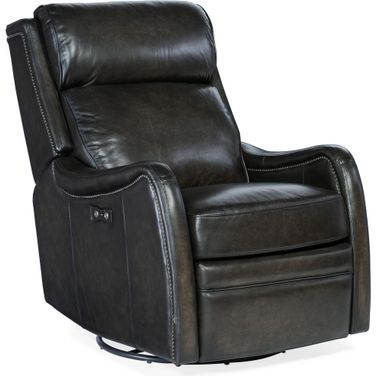 RC Stark Brown Power Swivel Glider Recliner