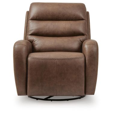 Starlight Scenes Swivel Glider Power Recliner In Saddle