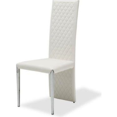 State St. Glossy White Dining Chair Set of 2