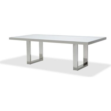 State St. Glossy White Dining Table