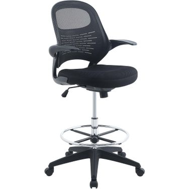 Stealth Black Drafting Chair