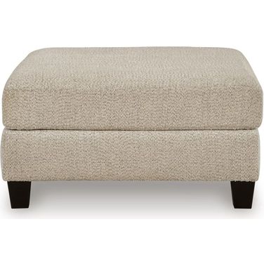Steelwater Retreat Oversized Accent Ottoman In Latte