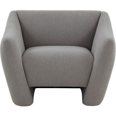 Stefanie Modern Accent Chair In Light Grey