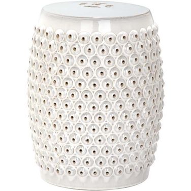 Stella Cream Nail Head Stool
