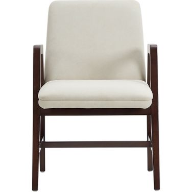 Stella Dining Armchair In Cream