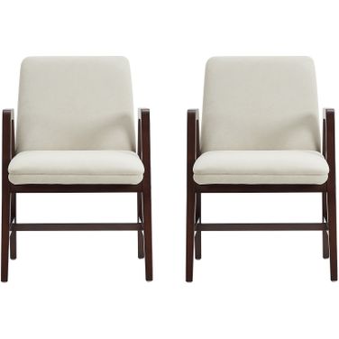 Stella Dining Armchair Set of 2 In Cream