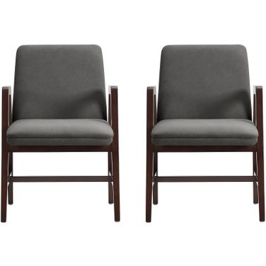 Stella Dining Armchair Set of 2 In Graphite