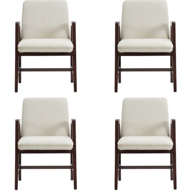 Stella Dining Armchair Set of 4 In Cream