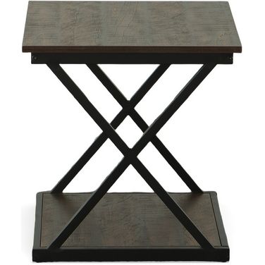 Stella Side Table In Elm and Black