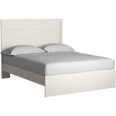 Stelsie White Queen Panel Bed